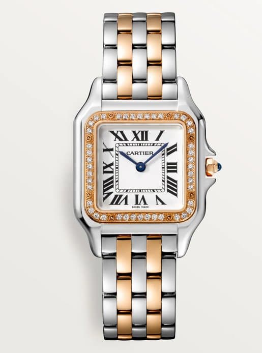 Cartier * PANTHÈRE DE CARTIER MEDIUM (СРЕДНИЙ РАЗМЕР) W3PN0010/СТАЛЬ/РОЗОВОЕ ЗОЛОТО/БРИЛЛИАНТЫ