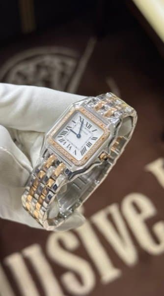 Cartier * PANTHÈRE DE CARTIER MEDIUM (СРЕДНИЙ РАЗМЕР) W3PN0010/СТАЛЬ/РОЗОВОЕ ЗОЛОТО/БРИЛЛИАНТЫ 7
