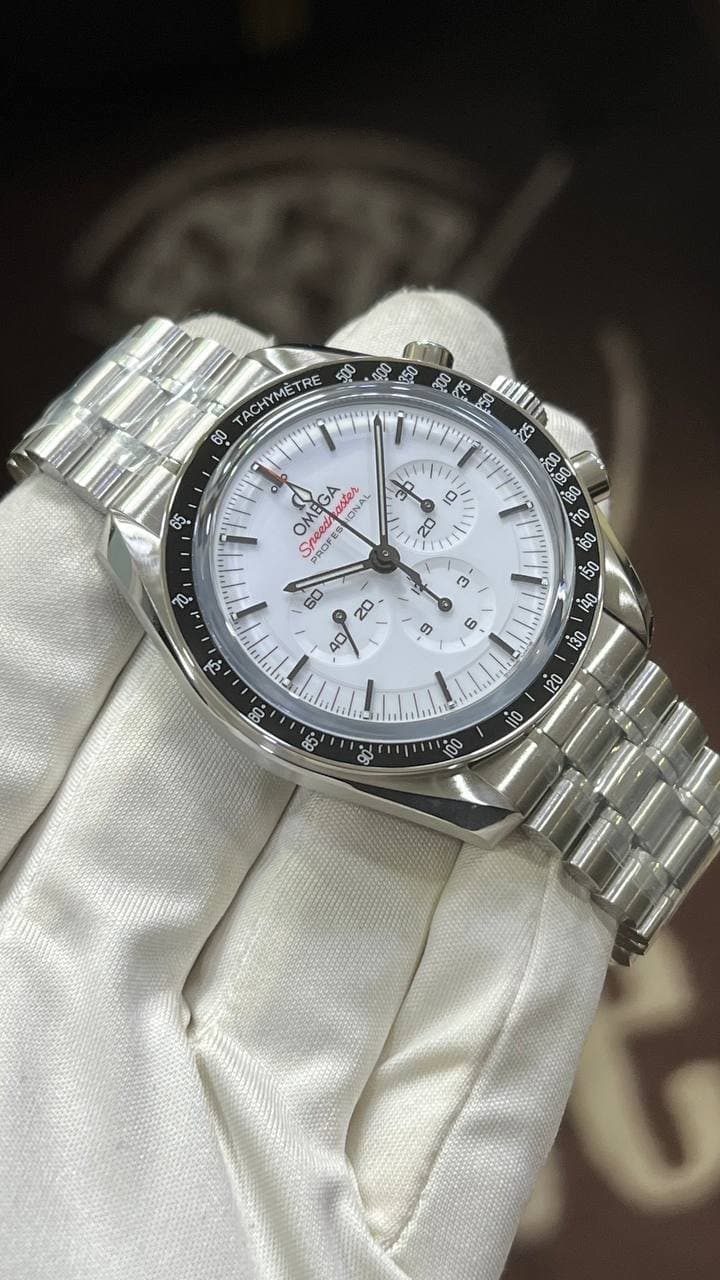 Omega * SPEEDMASTER MOONWATCH PROFESSIONAL CO-AXIAL MASTER CHRONOMETER CHRONOGRAPH 42 MM 310.30.42.50.04.001/БЕЛЫЙ ЦИФЕРБЛАТ/БРАСЛЕТ/САПФИР 8