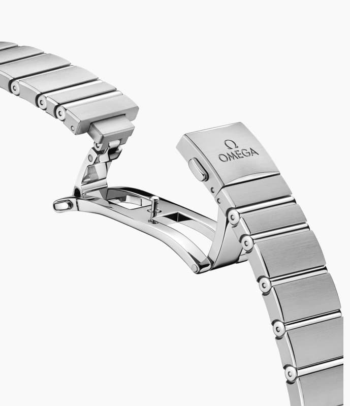 Omega * CONSTELLATION 28 ММ ref.131.10.28.60.60.002/ЦИФЕРБЛАТ ПАЧУЛИ С БРИЛЛИАНТОВЫМИ МЕТКАМИ/БРАСЛЕТ 4