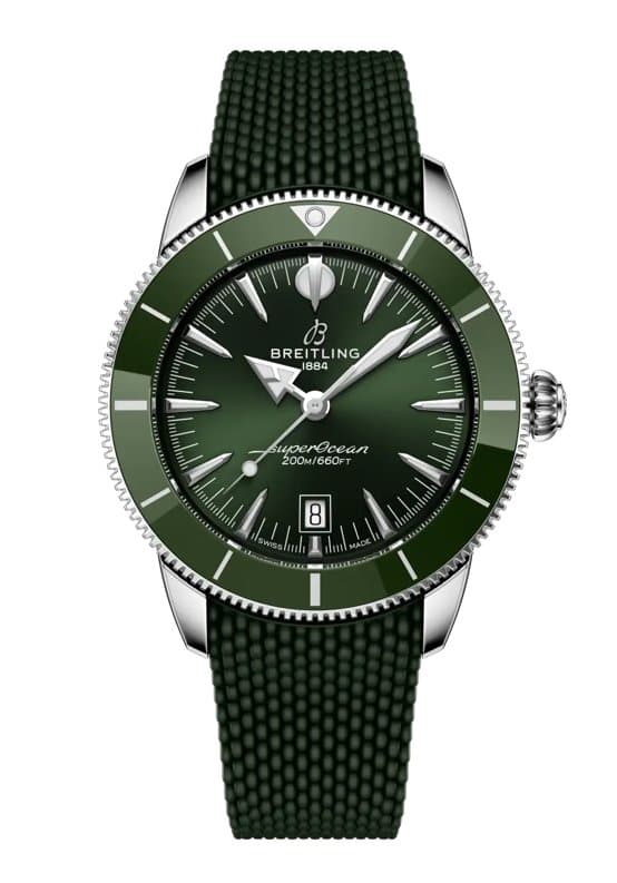 Breitling * SUPEROCEAN HERITAGE B31 AUTOMATIC 44 ММ AB3112361L1S1/ЗЕЛЕНЫЙ ЦИФЕРБЛАТ/КАУЧУК 3