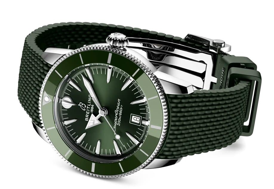 Breitling * SUPEROCEAN HERITAGE B31 AUTOMATIC 44 ММ AB3112361L1S1/ЗЕЛЕНЫЙ ЦИФЕРБЛАТ/КАУЧУК 4