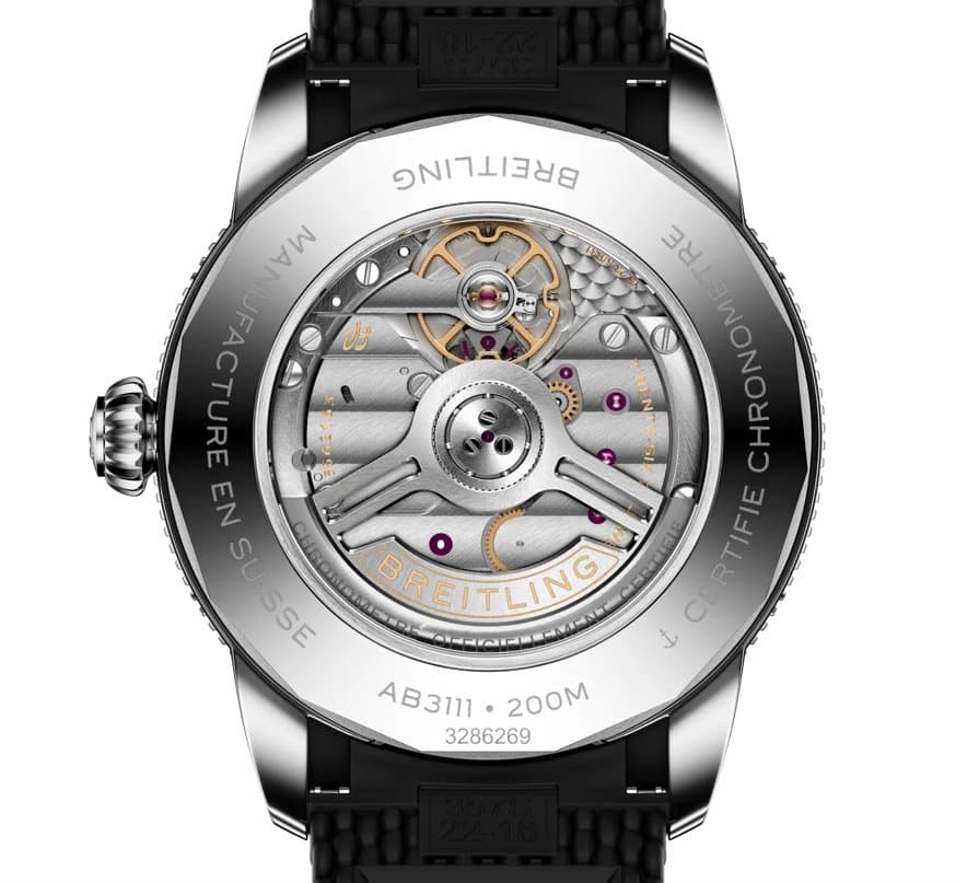 Breitling * SUPEROCEAN HERITAGE B31 AUTOMATIC 42 ММ AB3111241B1S1/ЧЕРНЫЙ ЦИФЕРБЛАТ/ЧЕРНЫЙ КАУЧУК 4