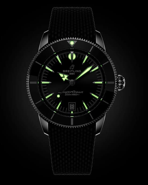 Breitling * SUPEROCEAN HERITAGE B31 AUTOMATIC 42 ММ AB3111241B1S1/ЧЕРНЫЙ ЦИФЕРБЛАТ/ЧЕРНЫЙ КАУЧУК 5