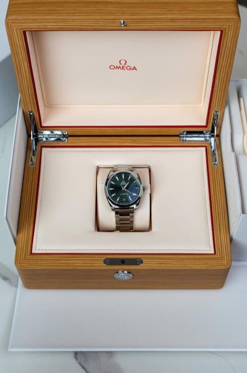 Omega * SEAMASTER AQUA TERRA 150M CO-AXIAL MASTER CHRONOMETER 41 MM 220.10.41.21.10.001 С ТЕМНО-ЗЕЛЕНЫМ ЦИФЕРБЛАТОМ НА БРАСЛЕТЕ 6
