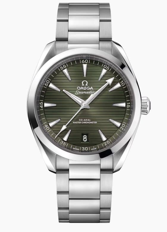 Omega * SEAMASTER AQUA TERRA 150M CO-AXIAL MASTER CHRONOMETER 41 MM 220.10.41.21.10.001 С ТЕМНО-ЗЕЛЕНЫМ ЦИФЕРБЛАТОМ НА БРАСЛЕТЕ 3