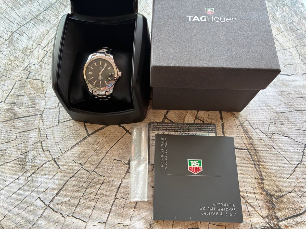 Tag Heuer Link автомат 39мм (черный цифер) 7