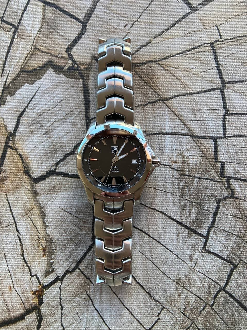 Tag Heuer Link автомат 39мм (черный цифер) 5