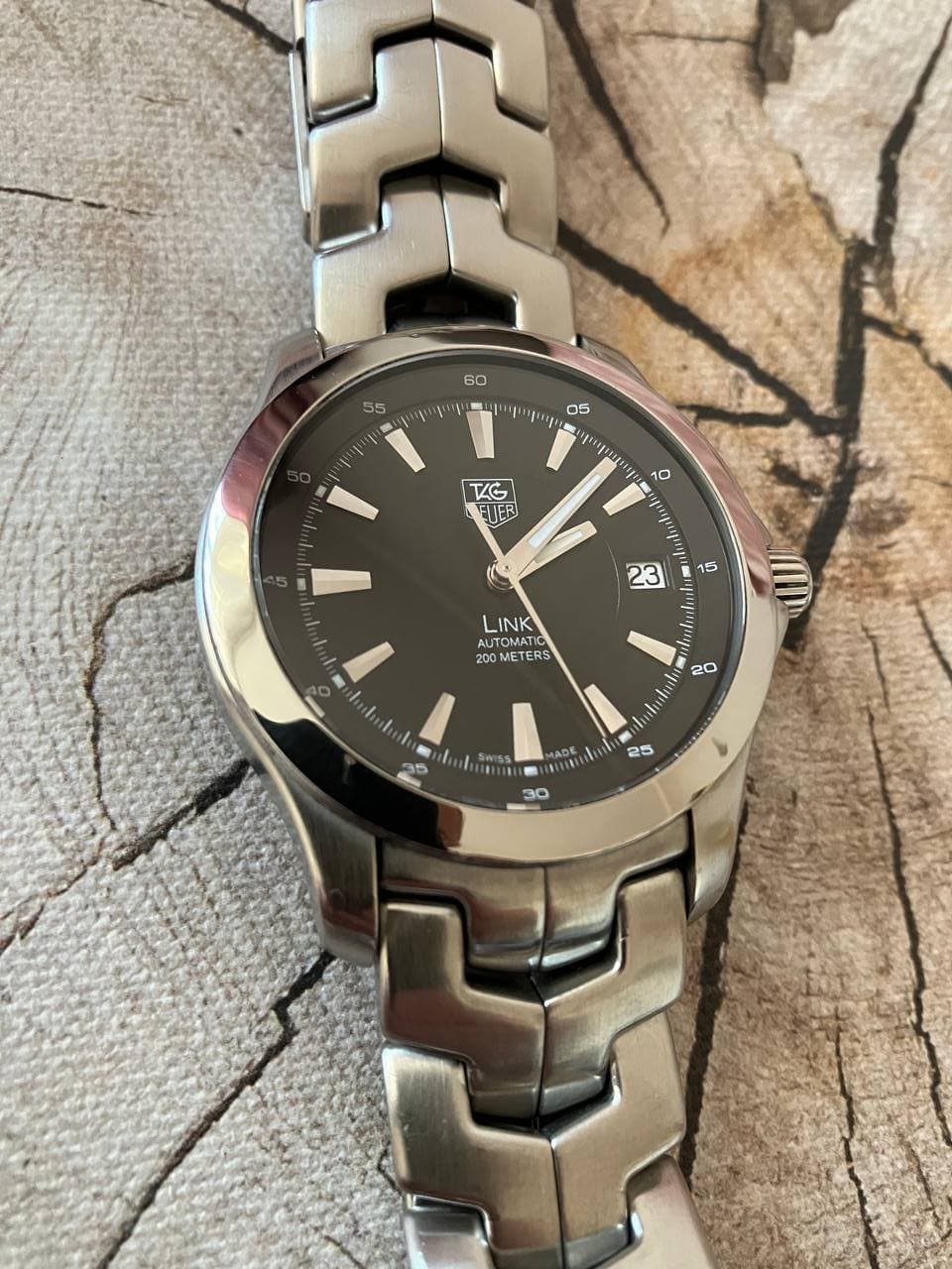 Tag Heuer Link автомат 39мм (черный цифер) 4
