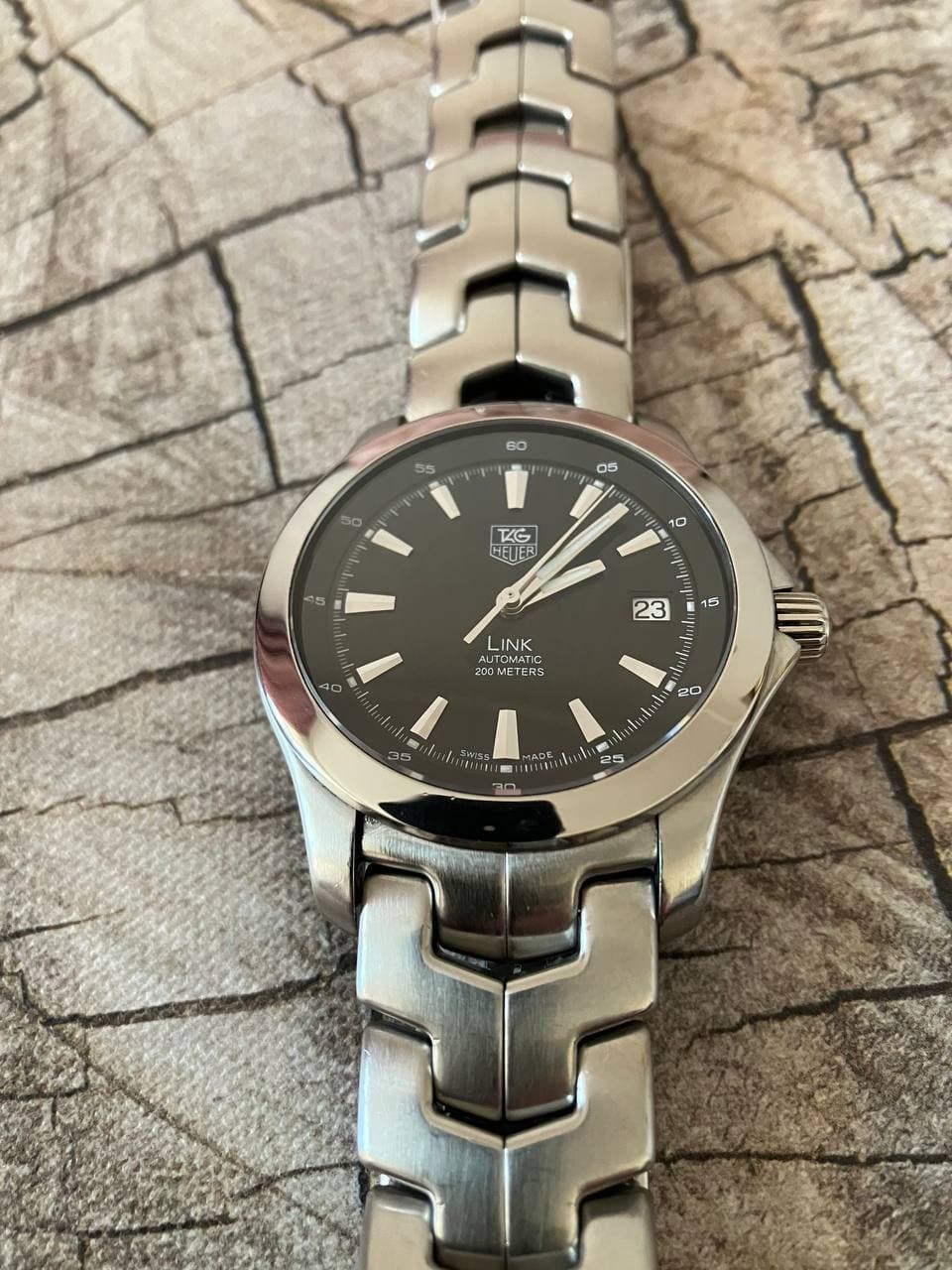 Tag Heuer Link автомат 39мм (черный цифер) 3