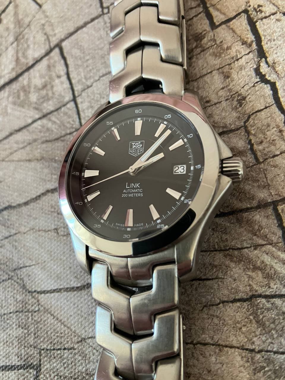 Tag Heuer Link автомат 39мм (черный цифер) 2