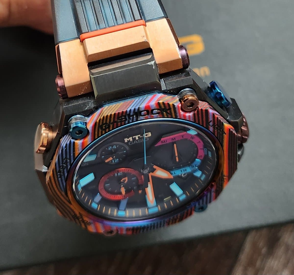 Casio G-Shock MTG-B2000XMG-1A | Карбоновый безель в цветах Перуанских гор | Limited edition 8