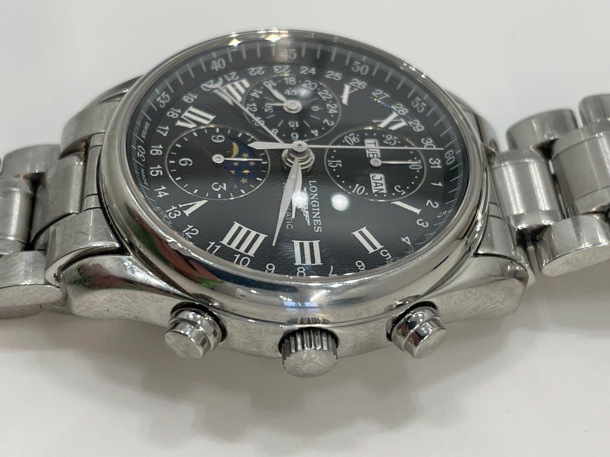 Longines Master Collection Moonphase L2.673.4.51.6 40мм, стальной браслет, черный циферблат 2