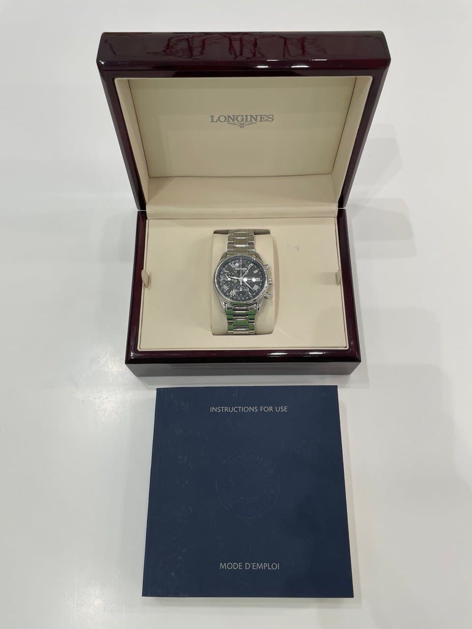 Longines Master Collection Moonphase L2.673.4.51.6 40мм, стальной браслет, черный циферблат