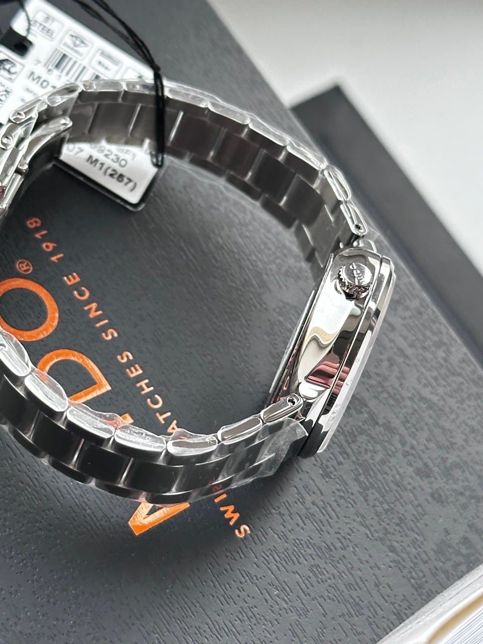 Mido COMMANDER M014.207.11.116.80 ПЕРЛАМУТРОВЫЙ ЦИФЕРБЛАТ, БРИЛЛИАНТЫ НА МЕТКАХ, МЕХАНИКА, ШИКАРНЫЙ БРАСЛЕТ. 9