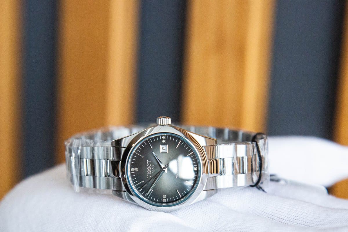 Tissot T-My Lady Auto T1320071106600. Браслет + ремешок / Черный цифер / 8 брил / d=29mm 8