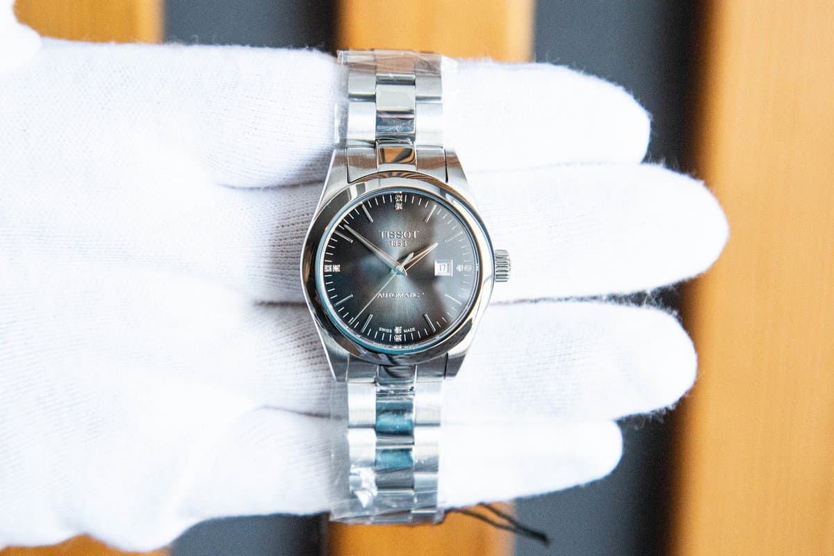Tissot T-My Lady Auto T1320071106600. Браслет + ремешок / Черный цифер / 8 брил / d=29mm 13