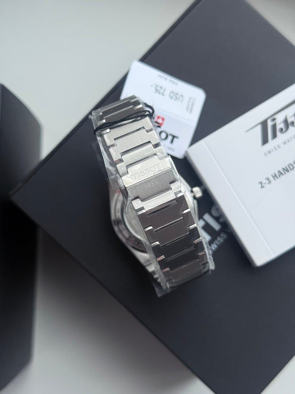 Tissot PRX 35mm AUTOMATIC TIFFANY T137.207.11.351.00 МЕХАНИКА, ГОЛУБОЙ ЦИФЕРБЛАТ В СТИЛЕ ПЛИТКИ, ХИТ. 8