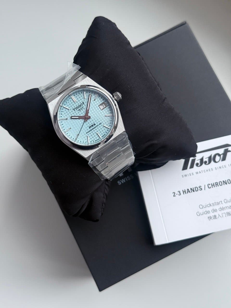 Tissot PRX 35mm AUTOMATIC TIFFANY T137.207.11.351.00 МЕХАНИКА, ГОЛУБОЙ ЦИФЕРБЛАТ В СТИЛЕ ПЛИТКИ, ХИТ. 3