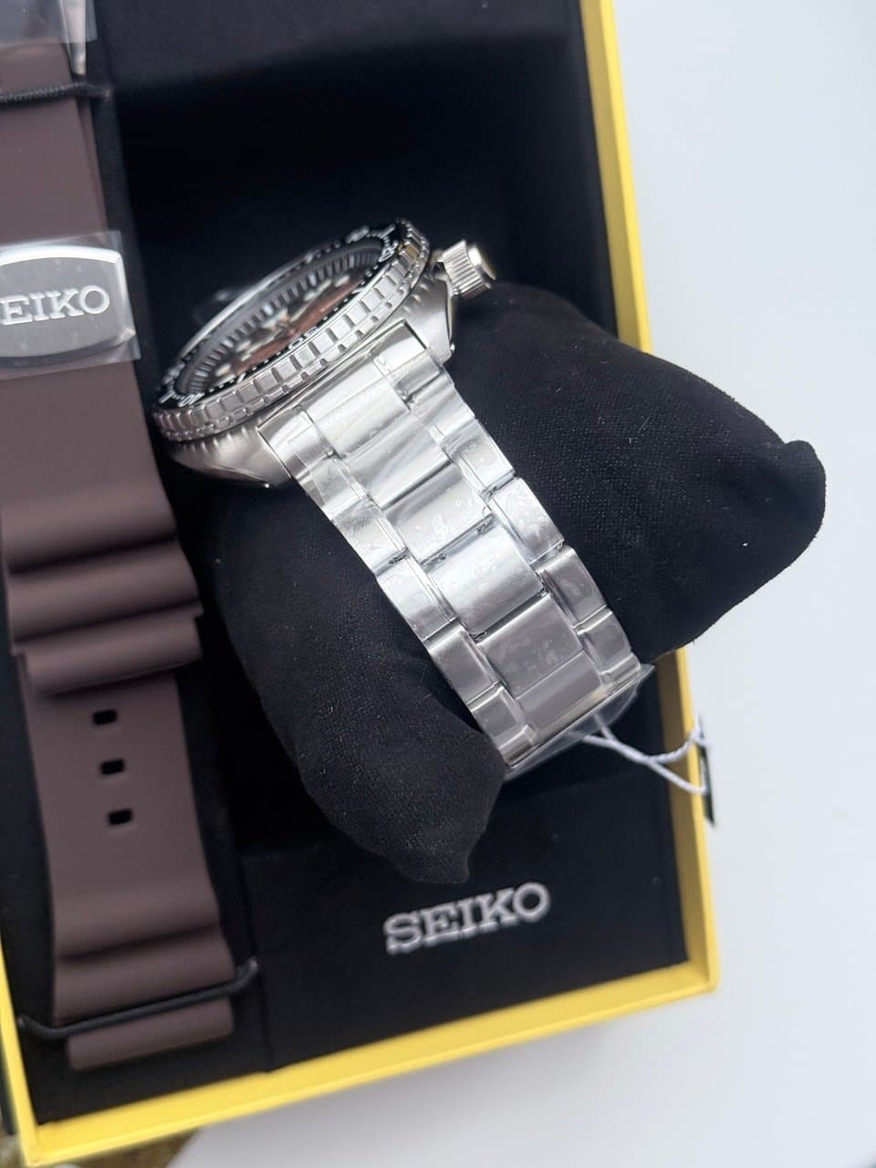 Seiko U.S. SPECIAL EDITION PROSPEX KING TURTLE SRPH55 СПЕЦИАЛЬНОЕ ИЗДАНИЕ ДЛЯ АМЕРИКАНСКОГО РЫНКА, КОРИЧНЕВЫЙ ЦИФЕРБЛАТ В СТИЛЕ ПАНЦИРЯ ЧЕРЕПАШКИ, ДЕНЬ НЕДЕЛИ НА ЯПОНСКОМ, MADE IN JAPAN 6