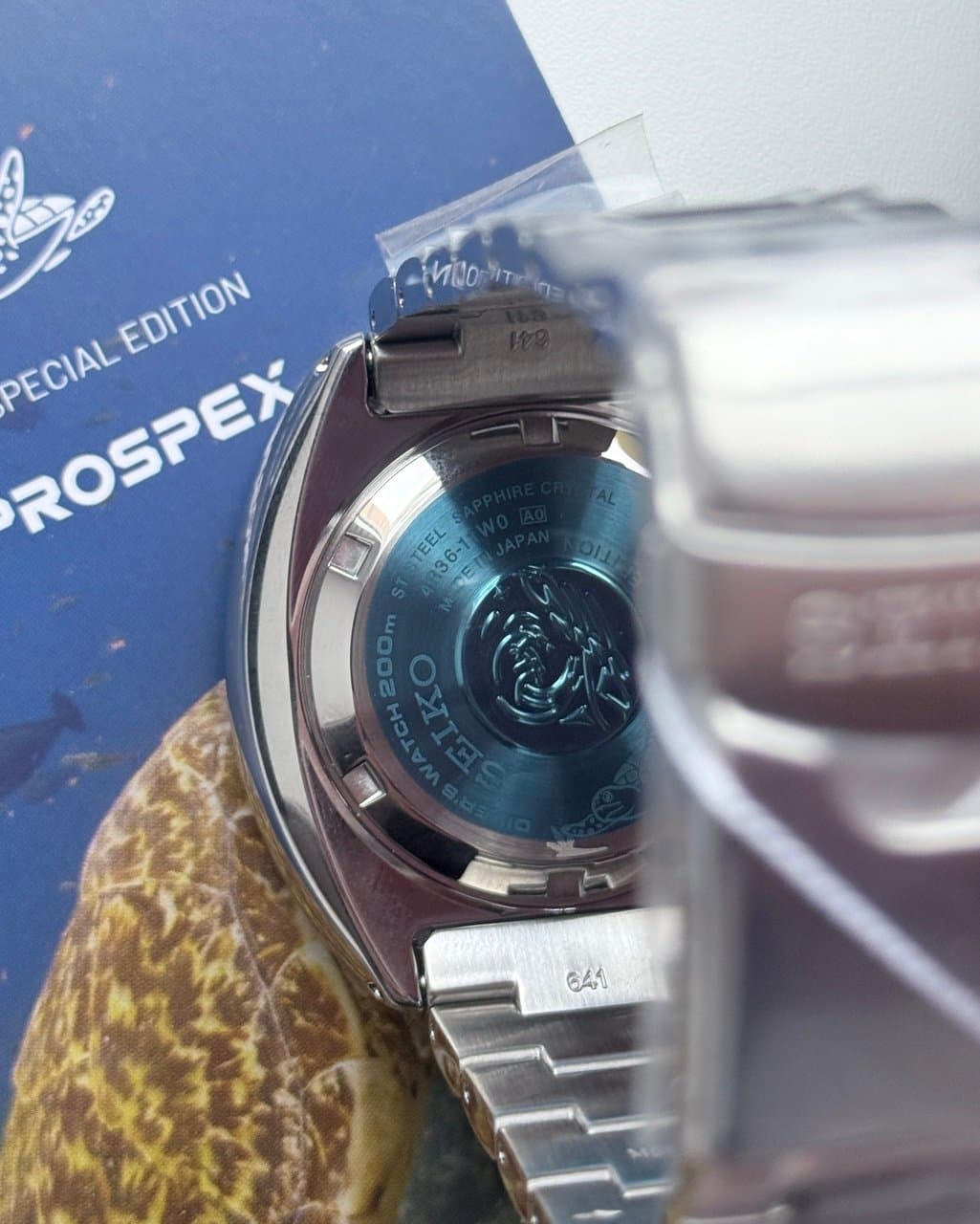 Seiko U.S. SPECIAL EDITION PROSPEX KING TURTLE SRPH55 СПЕЦИАЛЬНОЕ ИЗДАНИЕ ДЛЯ АМЕРИКАНСКОГО РЫНКА, КОРИЧНЕВЫЙ ЦИФЕРБЛАТ В СТИЛЕ ПАНЦИРЯ ЧЕРЕПАШКИ, ДЕНЬ НЕДЕЛИ НА ЯПОНСКОМ, MADE IN JAPAN 7