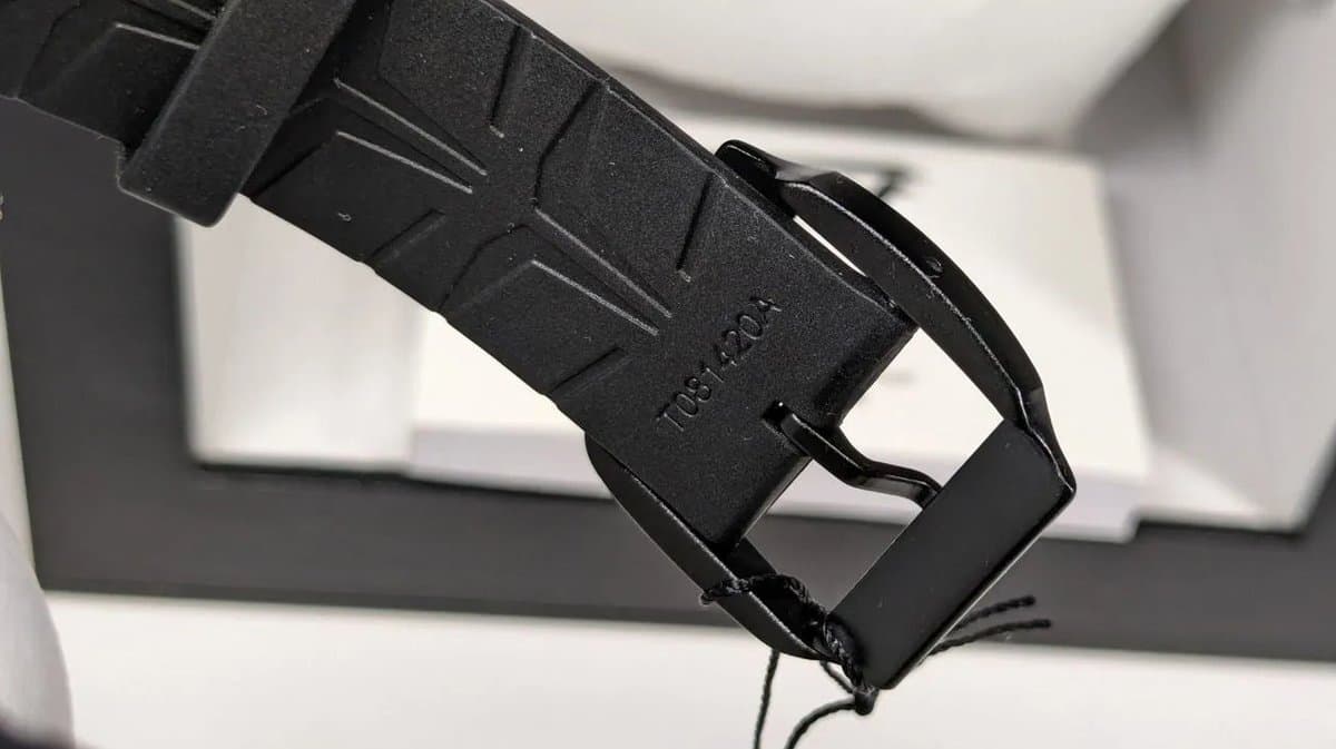 Tissot T081.420.97.057.05 T-TACTILE T-RACE TOUCH чёрный циферблат, чёрный каучуковый ремешок, фиолетовый алюминиевый корпус 42мм (МУЖСКИЕ) 7